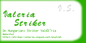 valeria striker business card